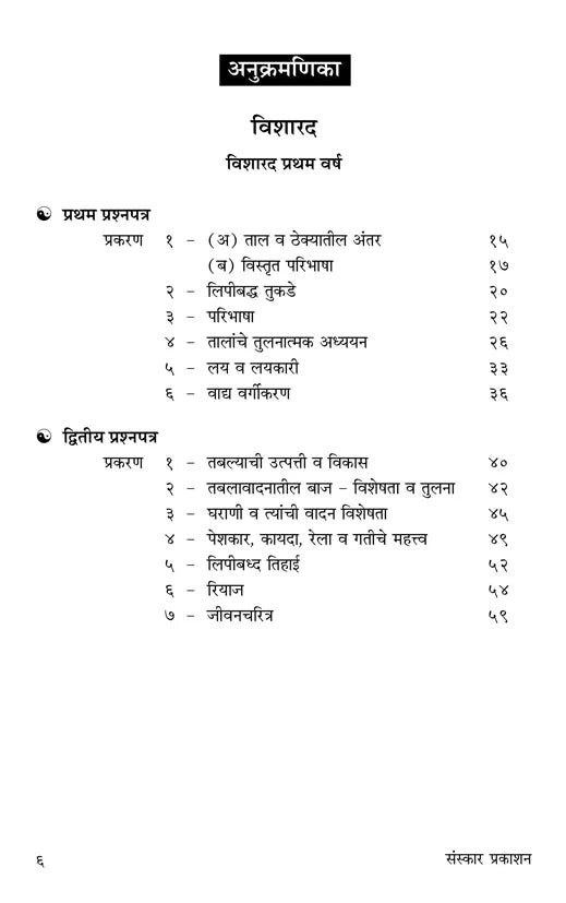 Taalgandh (Part 2) (Visharad Pratham-Poorna Theory) Marathi - Retail Maharaj