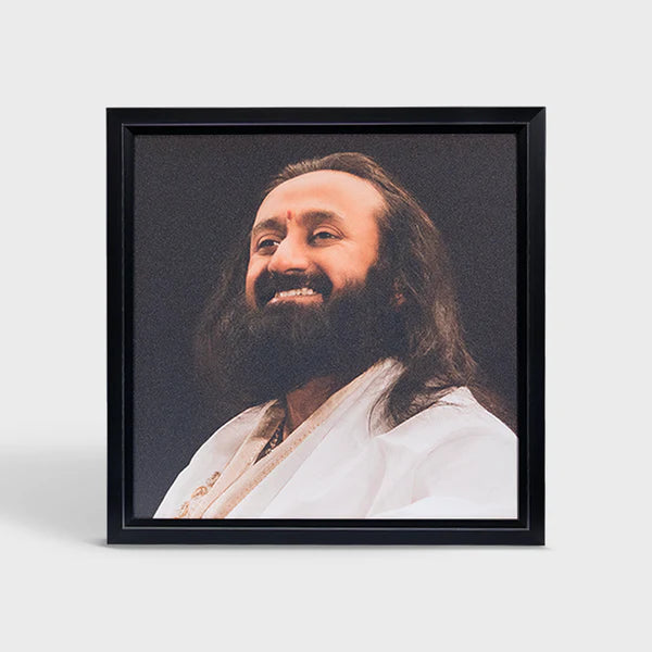 Photo Frame 20 x 20 inch (Sparkle) | Premium Frame featuring Gurudev Sri Sri Ravi Shankar - Retail Maharaj