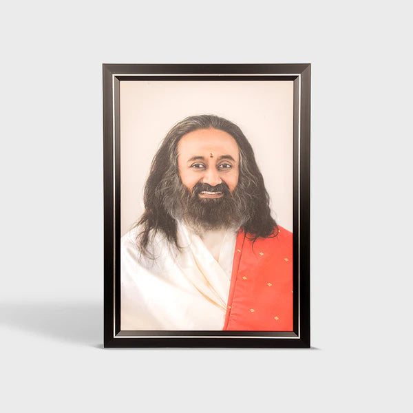 Photo Frame 14 x 20 inch | Premium Frame featuring Gurudev Sri Sri Ravi Shankar - Retail Maharaj