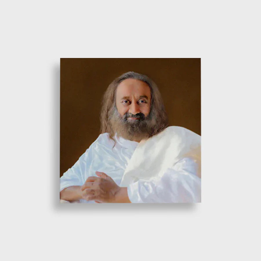 Premium Photo Print 24 x 24 inch of Gurudev Sri Sri Ravi Shankar – High-Resolution Spiritual Wall Art for Home & Office - Retail Maharaj