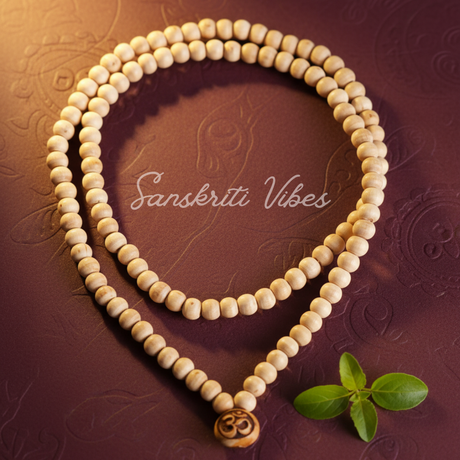 Om Naam Tulsi Kanthi Mala for Men and Women – Premium Quality - Retail Maharaj