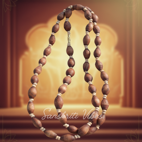 Mridanga Shape Shyama Tulsi Beads Two Round Kanthi Mala – Premium Quality, Handcrafted - Retail Maharaj