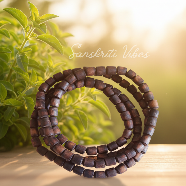 Two Round Shyama Tulsi Kanthi Mala – Fine Quality Tulsi Beads - Retail Maharaj