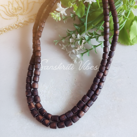 Two Round Shyama Tulsi Kanthi Mala – Fine Quality Tulsi Beads - Retail Maharaj