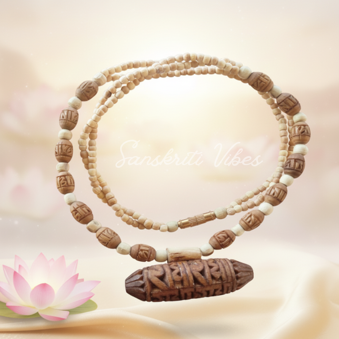 Radha Radha Kanthi Kavach Style Haar – Handcrafted Traditional Necklace for Spiritual Protection and Elegance