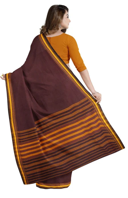 Begumpuri Cotton Saree – Maroon - Retail Maharaj