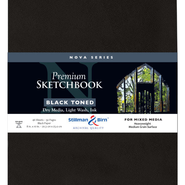 Stillman and Birn Black Nova Series Sketchbook for Mixed Media and Ink
