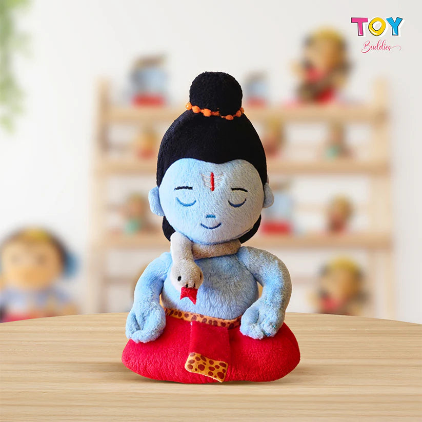 Shiv Shankar Plush Toy with Mantras - Retail Maharaj