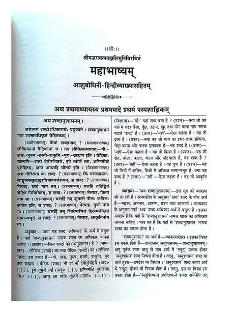 महाभाष्यम्  Mahabhashyamm (set of 2 Vol.) - Retail Maharaj
