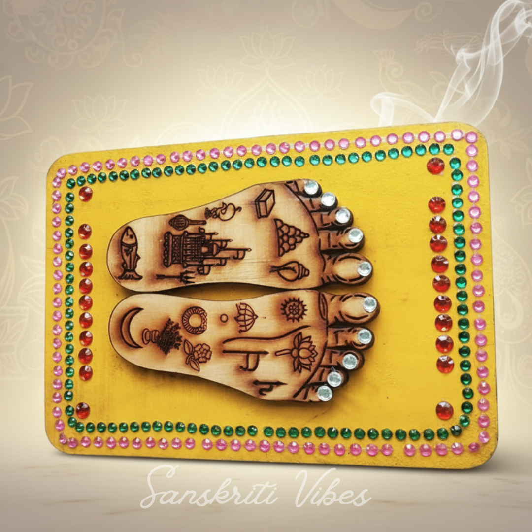 Shri Radha Charan Naam Sewa Idol – Handcrafted Statue for Home Temple