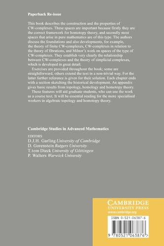 Cellular Structures in Topology: 19 (Cambridge Studies in Advanced Mathematics, 19)