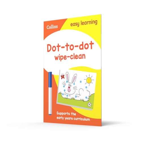 Dot-to-Dot Age 3-5 Wipe Clean Activity Book: Ideal for home learning (Collins Easy Learning Preschool) - Retail Maharaj