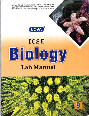 ICSE Biology Lab Manual Class 9 - Retail Maharaj