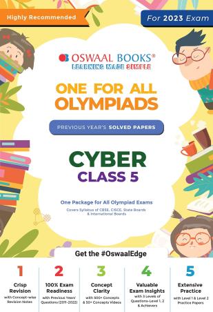 Oswaal One For All Olympiads Cyber Class 5 - Retail Maharaj