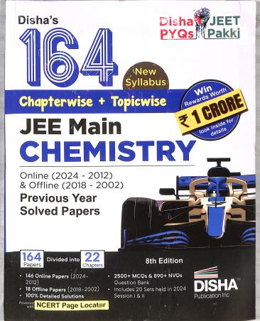 Disha's 164 Chapterwise+Topicwise JEE Main Chemistry - Retail Maharaj