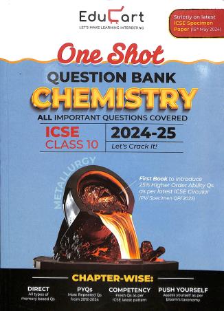 One Shot Question Bank Chemistry ICSE Chapter Wise Class 10 2024-25 - Retail Maharaj