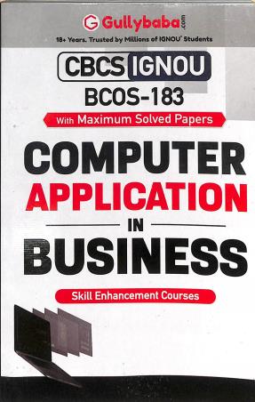 BCOS 183 Computer Application In Business - Retail Maharaj