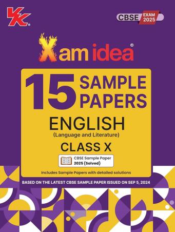Xam Idea 15 Sample Papers English (language & Literature) CBSE Class 10 (2025) - Retail Maharaj