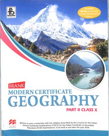 Frank Modern Certificate Geography Part 2 Class 10 (2026 Edition) - Retail Maharaj
