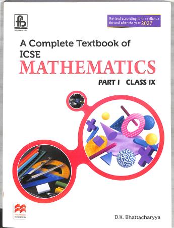 A Complete Textbook Of Mathematics Part 1 Class 9 ICSE - Retail Maharaj