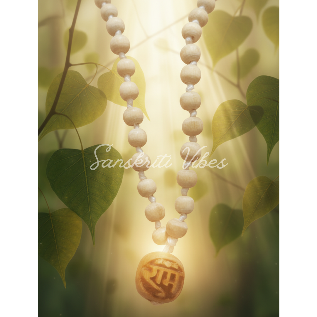 108 Knotted Tulsi Beads Kanthi Mala – Classic Traditional Mala for Spiritual Devotion