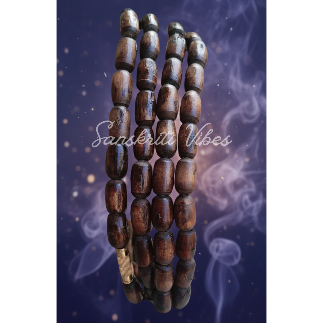 Pure Shyama Tulsi Three Round Kanthi Mala – Sacred Mala for Spiritual Devotion