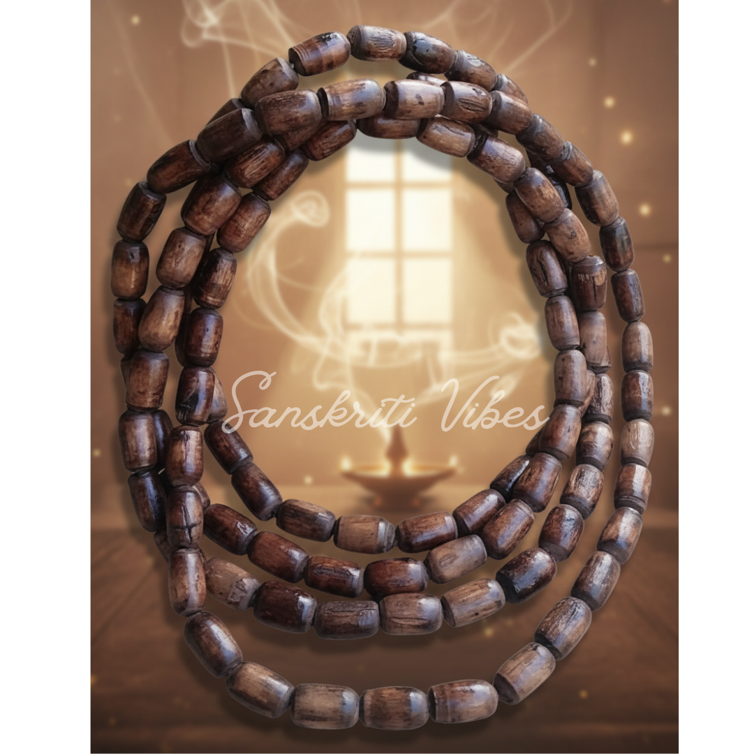 Pure Shyama Tulsi Three Round Kanthi Mala – Sacred Mala for Spiritual Devotion