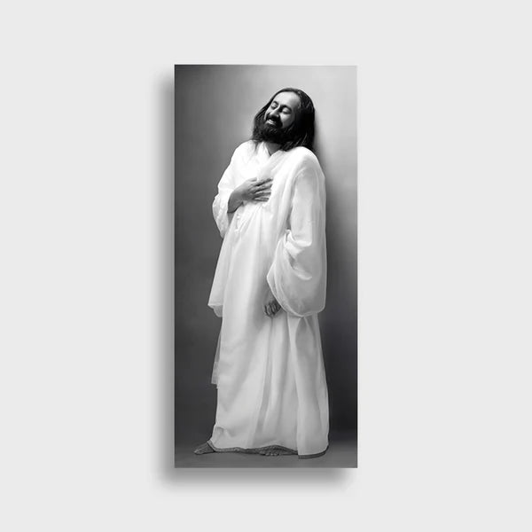 Premium Photo Print 36 x 72 inch of Gurudev Sri Sri Ravi Shankar – High-Resolution Spiritual Wall Art for Home & Office - Retail Maharaj