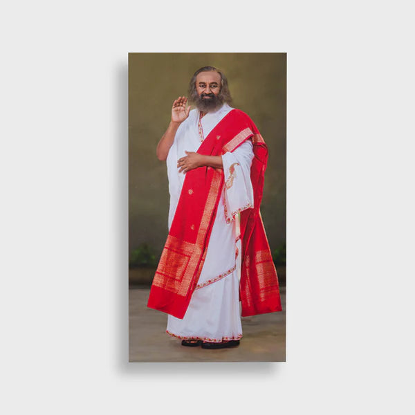 Premium Photo Print 24 x 48 inch of Gurudev Sri Sri Ravi Shankar – High-Resolution Spiritual Wall Art for Home & Office | Sale - Retail Maharaj
