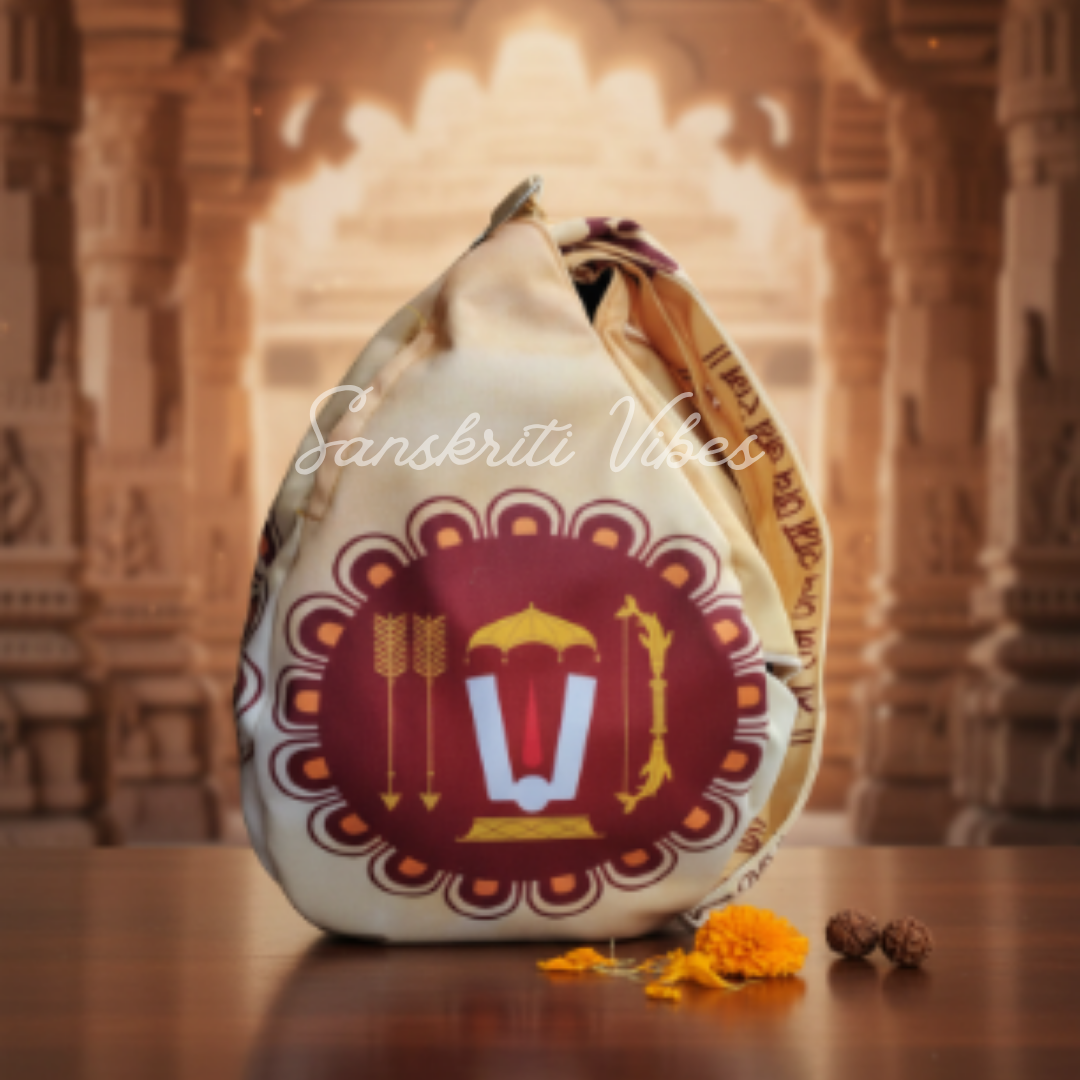 Shri Ram Bhakt Hanuman Ji Digital Japa Jholi Bag Premium Electronic Chanting Counter for Meditation and Mantra Jaap