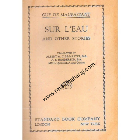 sur leau and other stories - Retail Maharaj