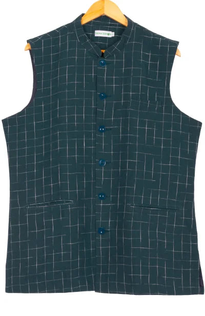 Space Dyed Linen Handloom Jacket – Indigo - Retail Maharaj