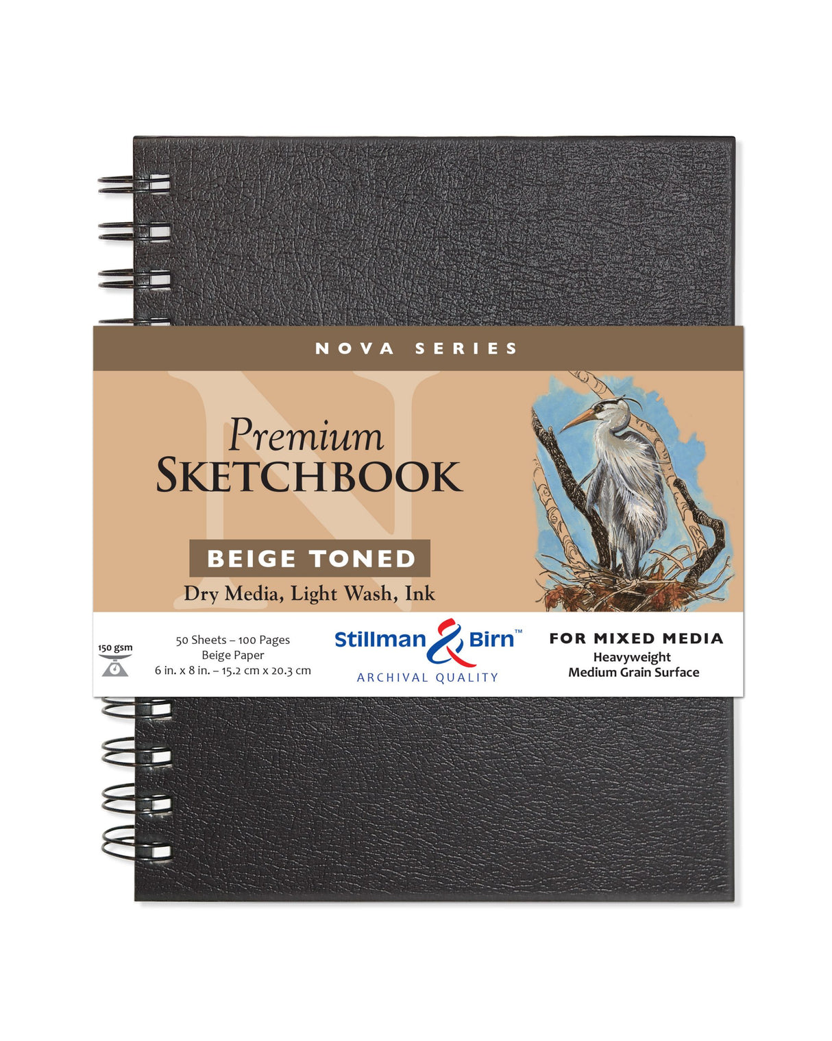 Stillman and Birn Nova Series Beige Sketchbook for Dry Media Ink and Light Wash