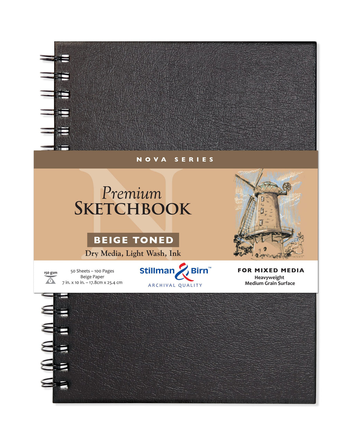 Stillman and Birn Nova Series Beige Sketchbook for Dry Media Ink and Light Wash