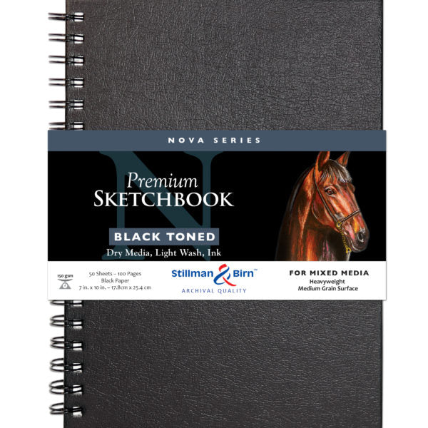 Stillman and Birn Black Nova Series Sketchbook for Mixed Media and Ink