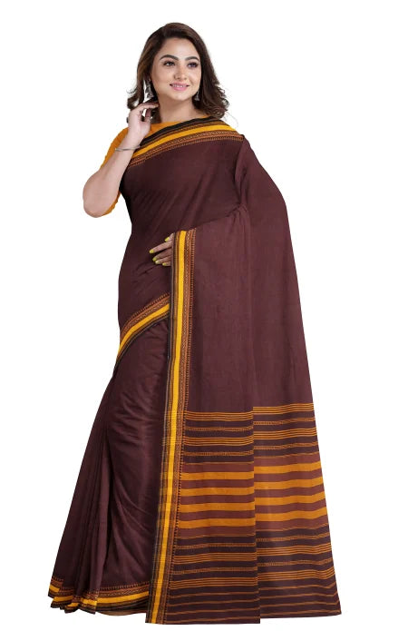 Begumpuri Cotton Saree – Maroon - Retail Maharaj