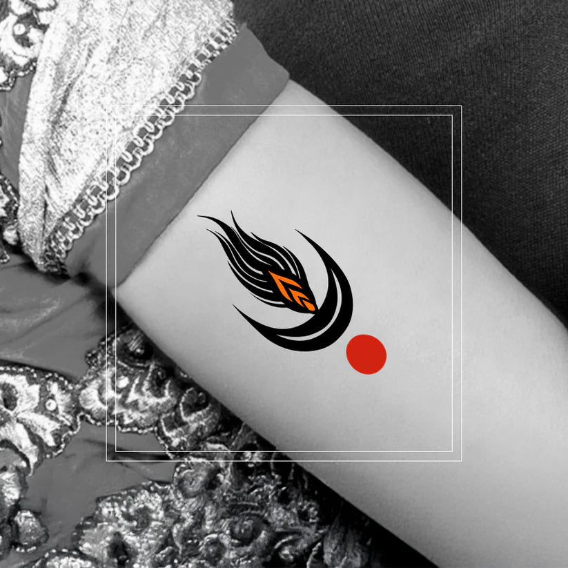 Temporary Tattoo - Flame - Retail Maharaj