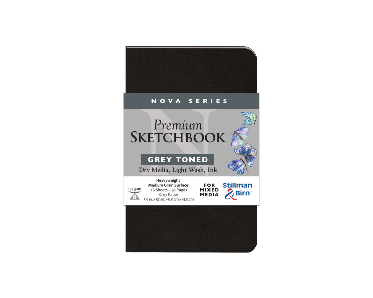 Stillman Birn Grey Nova Series Medium Grain Sketchbook Open Stock