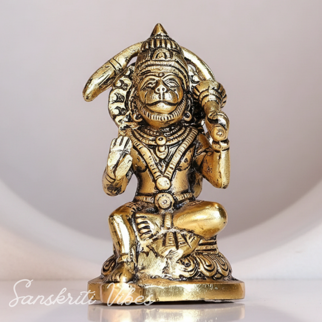 Hanuman Ji Metal Statue Decorative Showpiece