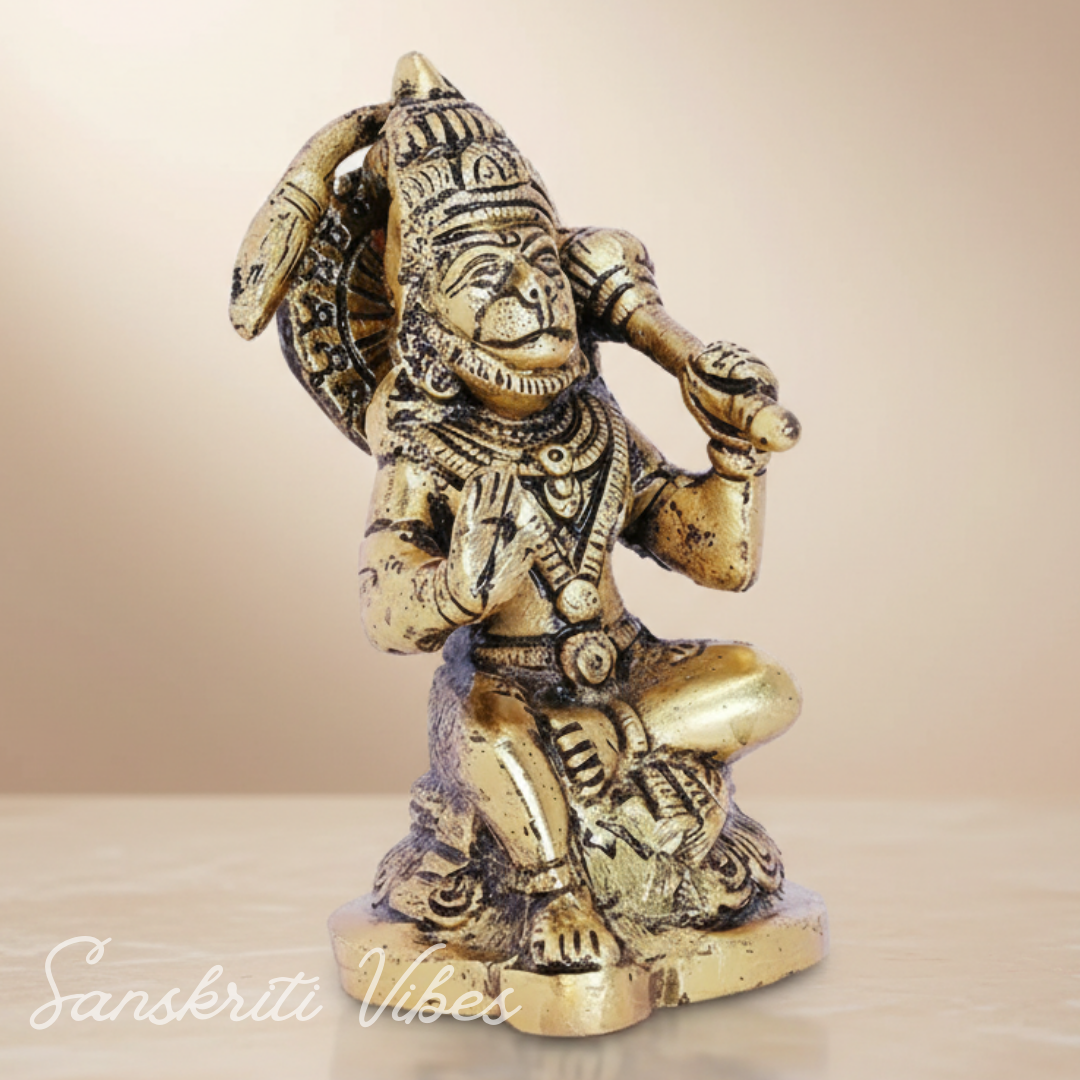 Hanuman Ji Metal Statue Decorative Showpiece