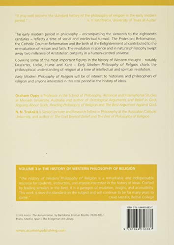 Early Modern Philosophy of Religion: The History of Western Philosophy of Religion, volume 3 (History of Western Philosophy of Religion, 3) - Retail Maharaj