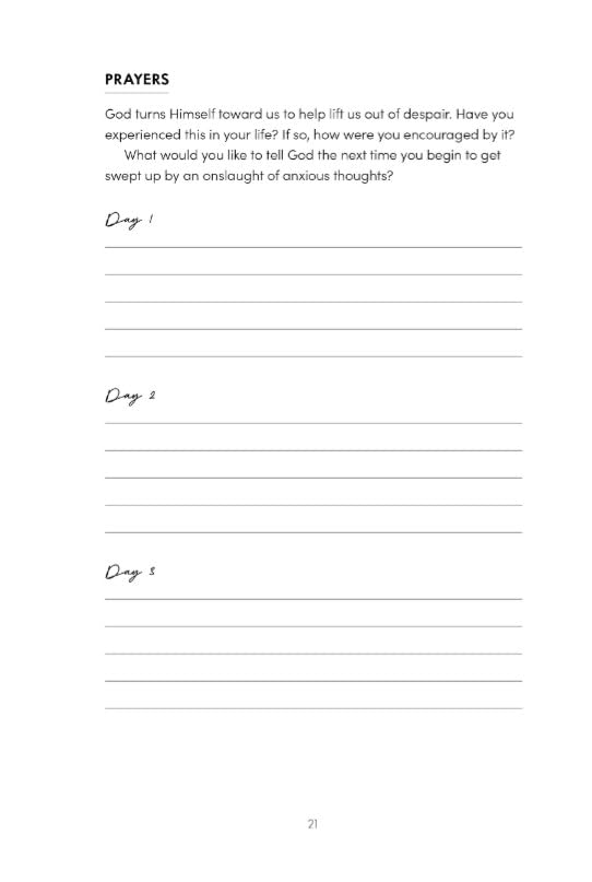 Finding Peace: Prayer Journal for Women: Weekly Devotions, Prompts, and Exercises for Managing Anxiety