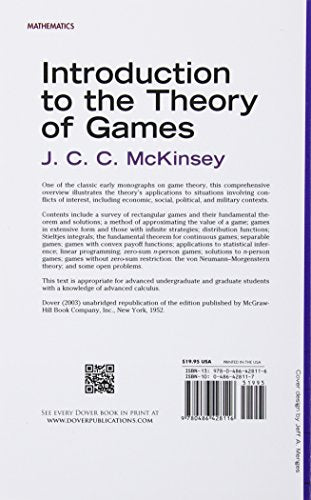 Introduction to the Theory of Games (Dover Books on Mathematics) - Retail Maharaj