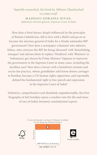 Soli Sorabjee: Life and Times: An Authorized Biography - Retail Maharaj