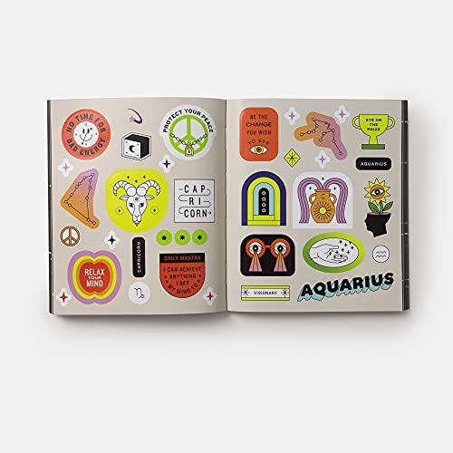 Stickerology: 928 Astrology Stickers from Aries to Pisces: Stickers for Journals, Water Bottles, Laptops, Planners, and More
