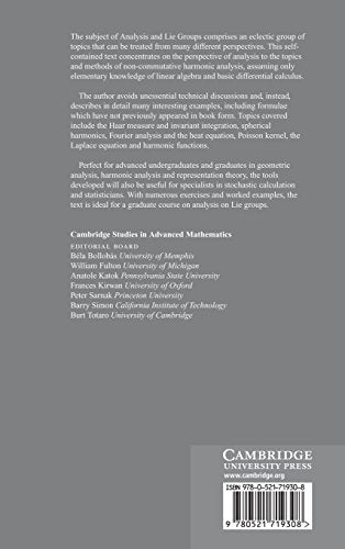 Analysis on Lie Groups