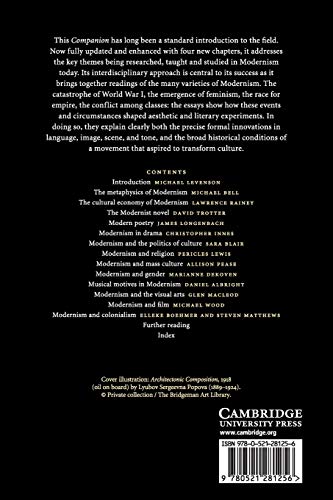 The Cambridge Companion to Modernism