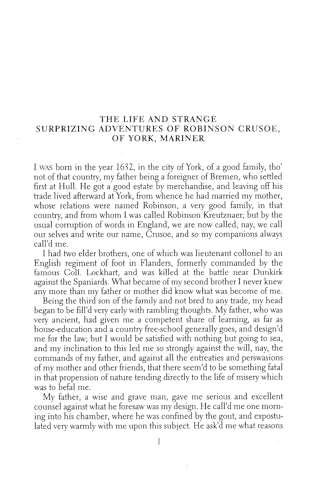 Defoe-Robinson Crusoe