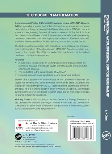 Computational Partial Differential Equations Using MATLAB - Retail Maharaj