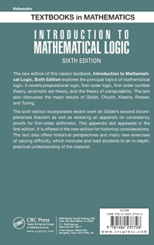 Introduction to Mathematical Logic (Discrete Mathematics and Its Applications) - Retail Maharaj